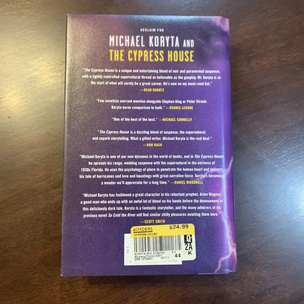 Book Novel - The Cypress House by Michael Koryta